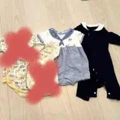ほぼ未使用⭐︎べべ　韓国　ベルメゾン　60 ベビー服　半袖　長袖