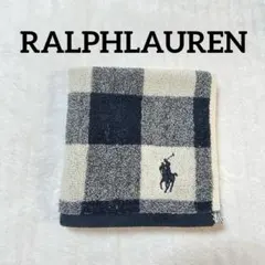【新品】ラルフローレン ウォッシュタオル　タオルハンカチ ハンドタオル チェック