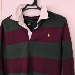 ポロ　ラルフローレン ラガーシャツ ポロシャツ　長袖　ボーダー ポニー 現行品