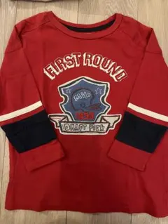 Oshkosh 長袖カットソー　赤アメフト
