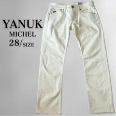 YANUK MICHEL ストレートデニム ホワイト 28インチのサムネイル