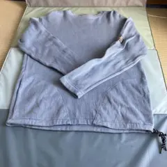 TURN ME ON ターンミーオンリブ編み トレーナー Mサイズ ライトブルー