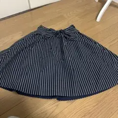 mysty woman 紺色 ストライプ リボン スカートのサムネイル