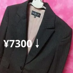 インディヴィ36号【スーパーセール品‼️¥7300↓テーラードジャケット　黒
