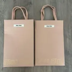 miu miu ショップ袋 2枚セットのサムネイル