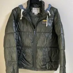 【訳あり】BILLABONG オリーブグリーン ダウンジャケット Mのサムネイル
