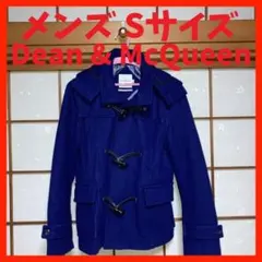Dean&McQueen ショート ダッフルコート 青 ブルー メンズ Sサイズ