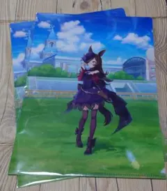 ライスシャワー　クリアファイル2枚セット 　美浦村×ウマ娘　2025/11