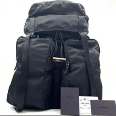美品✨️プラダ PRADA v136 リュック バックパック 大容量 白タグ A4
