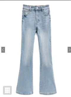 GRL ハイウエストフレアデニムパンツ cu498 タグ付き