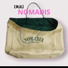 美品✨　NOMADIS ロゴ入りトートバッグ　リバーシブル　BIGサイズのサムネイル