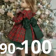 100サイズ　クリスマス　ワンピース　ドレス　女の子