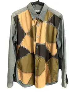 COMME des GARCONS HOMME パッチワークシャツ L