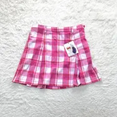 【新品未使用】キスオンザグリーン チェックスカート ゴルフウェア ピンク Lのサムネイル