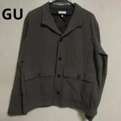 GU ウール混紡ジャケット メンズ グレー Mサイズのサムネイル