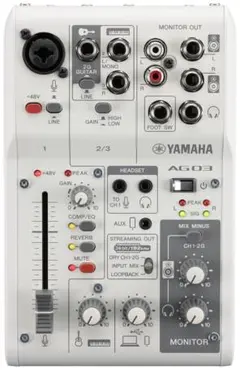 美品】Yamaha AG03MK2 配信機材セット - メルカリ