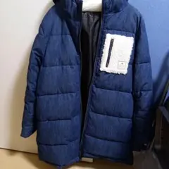 試着のみ 未使用 ラスティ デニム ボア ダウンコート