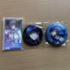 【いいね❌】ピアプロ ボカロ KAITO 缶バッジ ステッカー