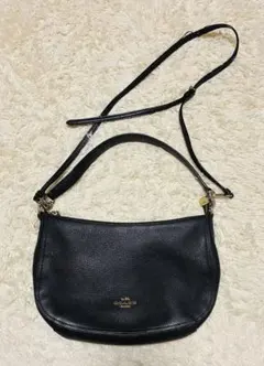 コーチ COACH ハンドバッグ ショルダー 2WAY レザー ブラックのサムネイル