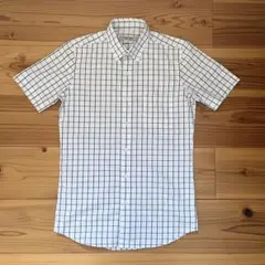 WORK TRIP OUTFITS グリーンレーベル　半袖シャツ　ボタンダウンM