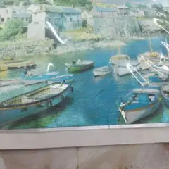 ✨☀️✨エッチング風写真画 港の風景 印刷