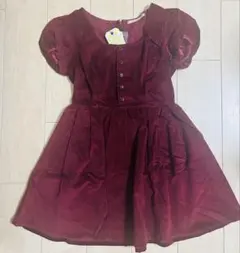 ダズリン＊バーガンディ パフスリーブ ワンピース【未使用】