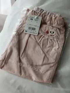 新品　ミキハウス　うさこちゃん　ハーフパンツ　ピンク　120cm