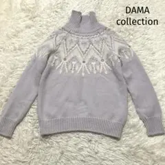 紫陽花 様専用　ダーマコレクション　ニット　タートルネック　モヘア　ビジューのサムネイル