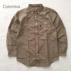 コロンビア 長袖シャツ チタニウム チェック柄 極美品 ボタンダウン ゆったり