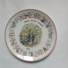 Wedgwood ピーターラビット 1990 クリスマスプレート 飾り皿 英国製のサムネイル