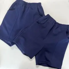 シーガルキッズ 体操服用ネイビーショートパンツ　130サイズ2着セット