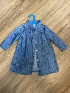 babyGap デニム花柄長袖シャツ 110cm
