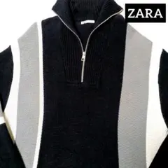 ZARA ハーフジップニット L