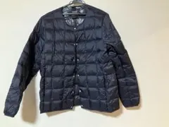 美品 ベーシック クルーネックボタン インナーダウンジャケット TAION XL