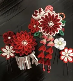 つまみ細工髪飾り　七五三　卒業式