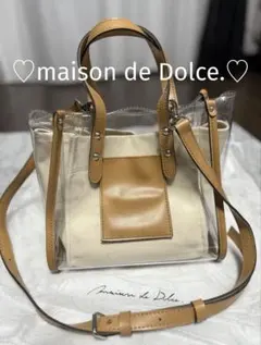 maison de dolce. ショルダーバッグ 2WAY ベージュ ホワイト ディーケリー D.KELLY ショルダー バッグ レディース D.KELLY 2way