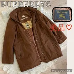 高級　BURBERRY バーバリー　ダウンコート　総柄ロゴ　 ノバチェック