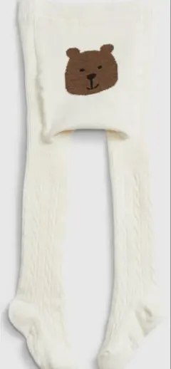 baby GAP クマ刺繍タイツ 4-5M