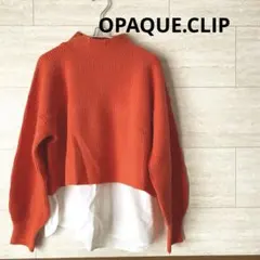 OPAQUE.CLIP ミドルゲージ　ショート　ニット×ドッキングタンク