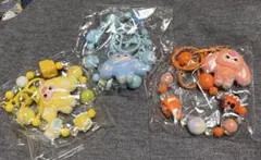 値下げ！緑も追加！！ベイビースリー　垂れ耳　ストラップ3点→4点セット！