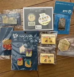 ❣️1998年冬季長野オリンピックピンバッジコレクション ❣️1998年冬季長野オリンピック❣️ピンバッジ3個セット 冬季五輪の