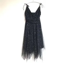 オーロラスパンコール チュールドレス