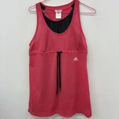 adidas ランニングウェア　ピンク　M △32