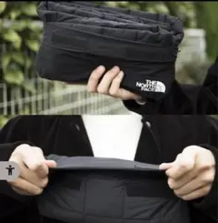 THE NORTH FACE ブラックマフラーのサムネイル