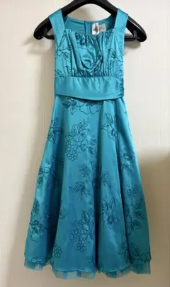 Rare Editions キッズ ドレス ターコイズブルー 花柄のサムネイル