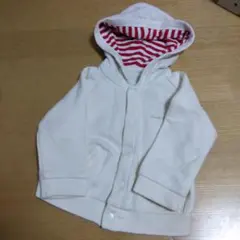 COMME CA ISM フード付きカーディガン 80サイズ