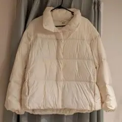 【❗️値下げ❗️】UNIQLO パウダーソフトダウンジャケット M オフホワイト