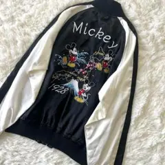 極美品◎Mickey リバーシブルスカジャン 刺繍 富士山 DISNEY М 黒 極美品◎Mickey リバーシブルスカジャン 刺繍 富士山 DISNEY М 黒