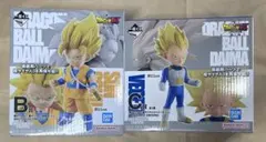 B賞 孫悟空 C賞 ベジータ ミニ 超サイヤ人2 超サイヤ人3 セット