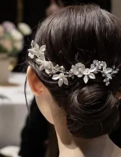 ヘッドドレス　アクセサリー髪　花嫁　アクセサリー　ウェディング